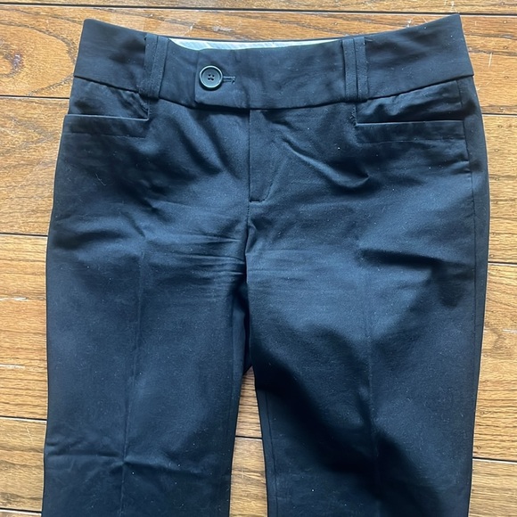 Banana Republic Martin Fit Wide-Leg Black Stretch Pants - Picture 5 of 10